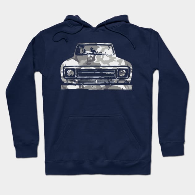 IH Scout II classic 4x4 truck 1979 urban camo Hoodie by soitwouldseem